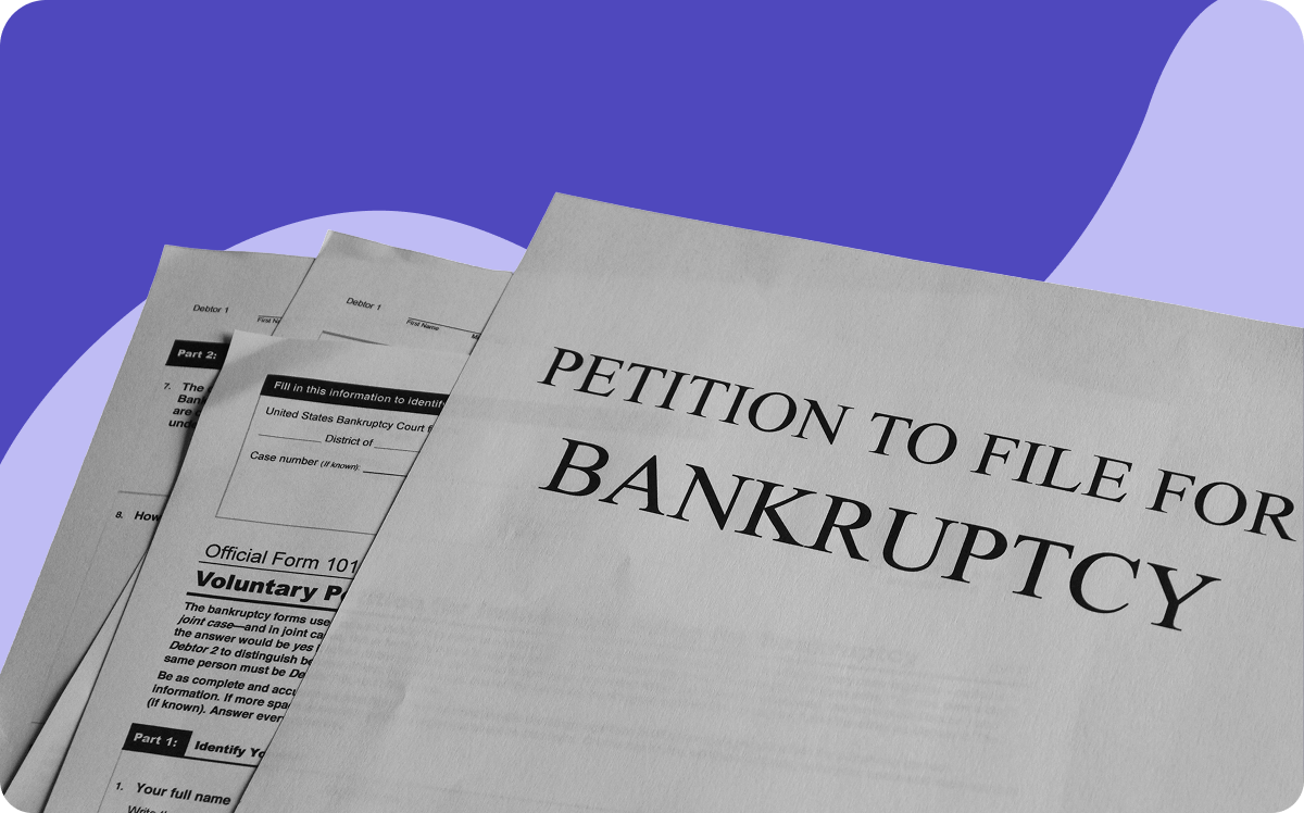Blog header image of the three types of bankruptcy