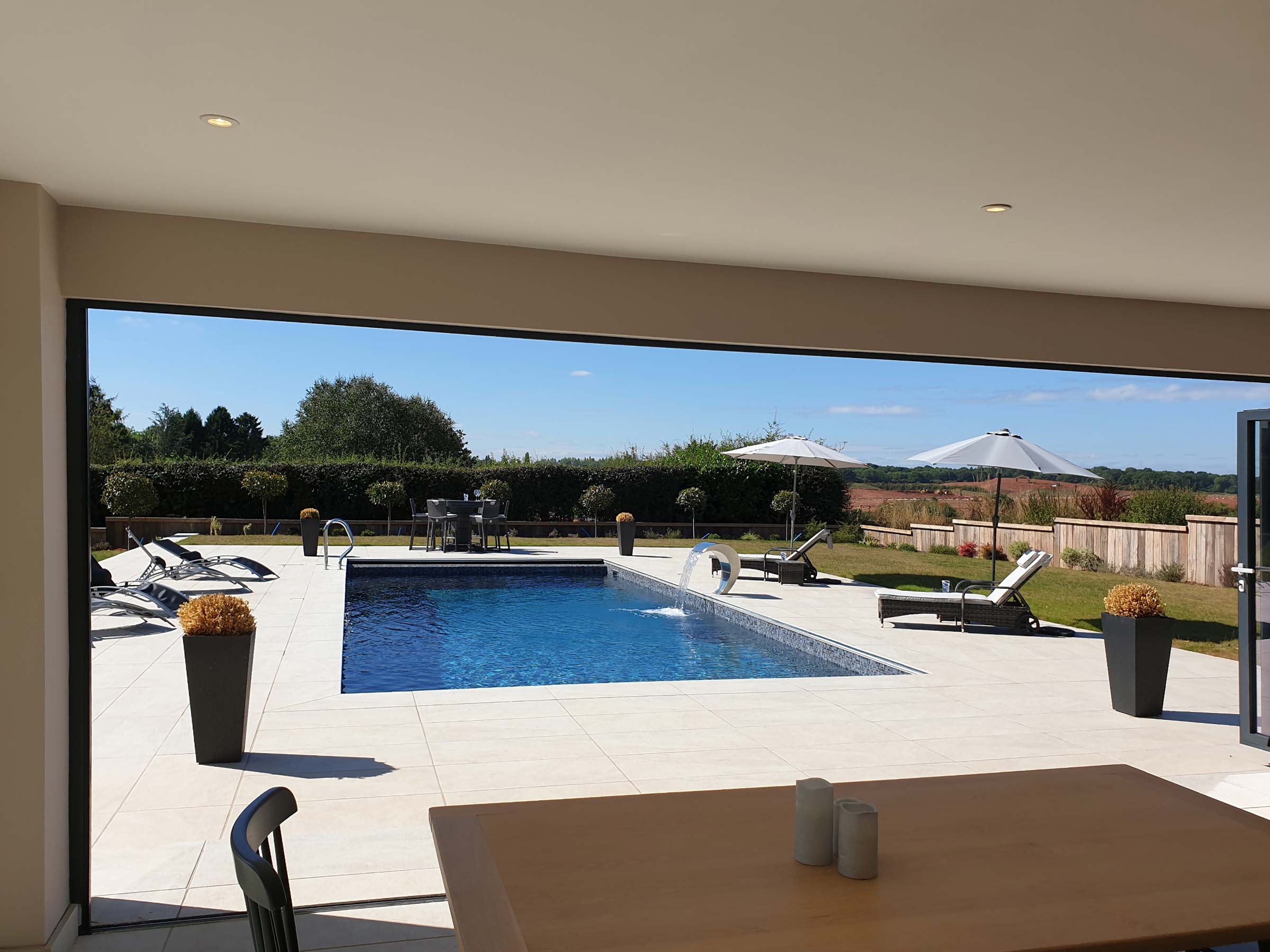 Kenilworth House swimming pool project, view 5