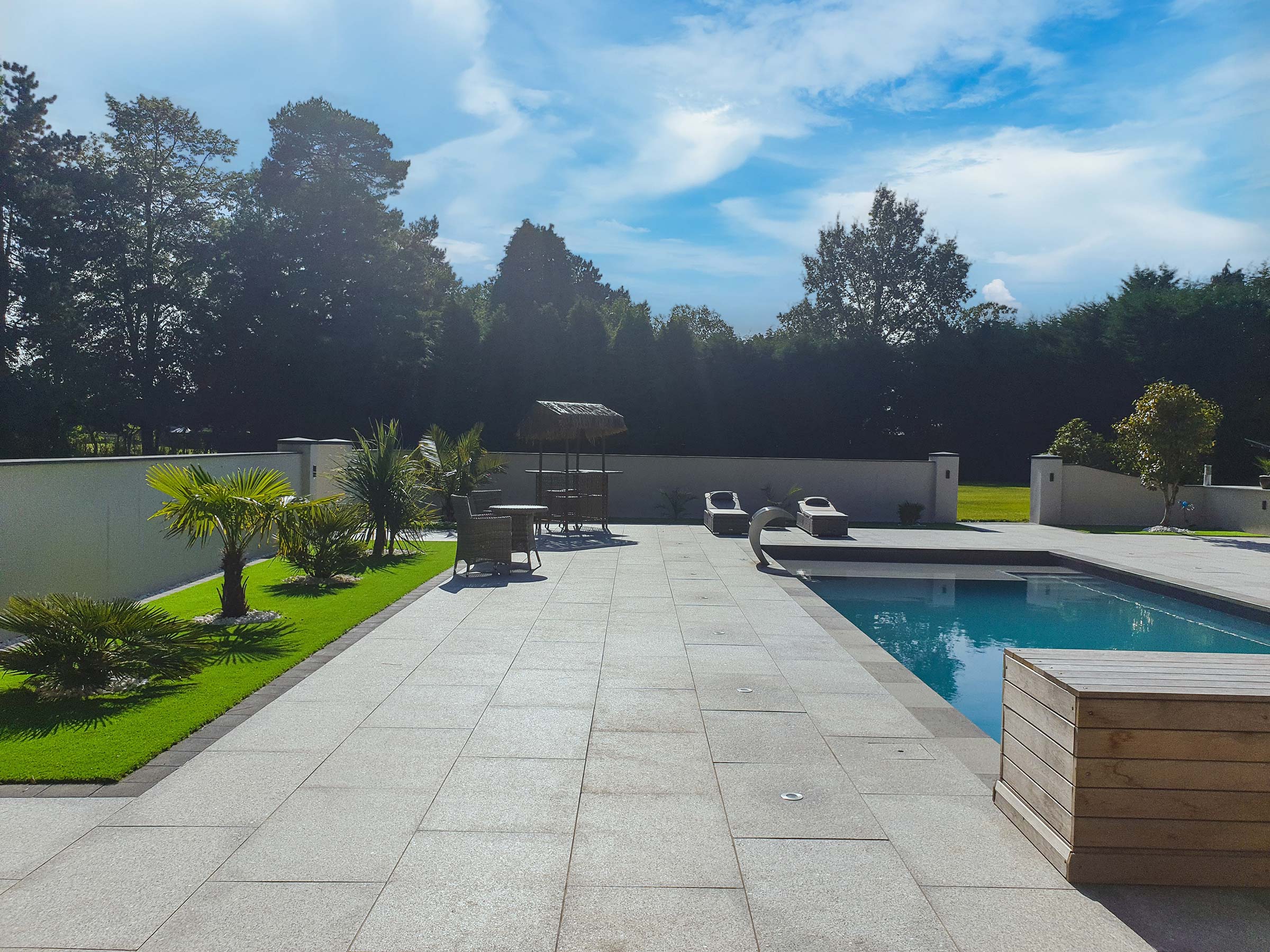Carol House swimming pool project, view 5