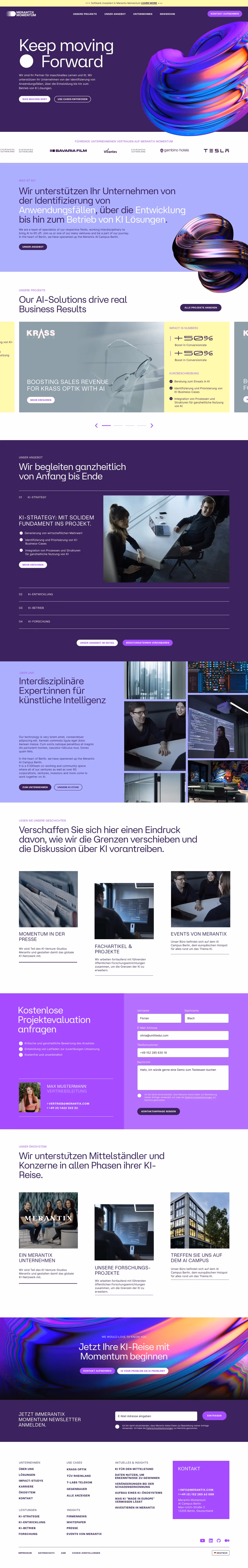 long webflow website picture