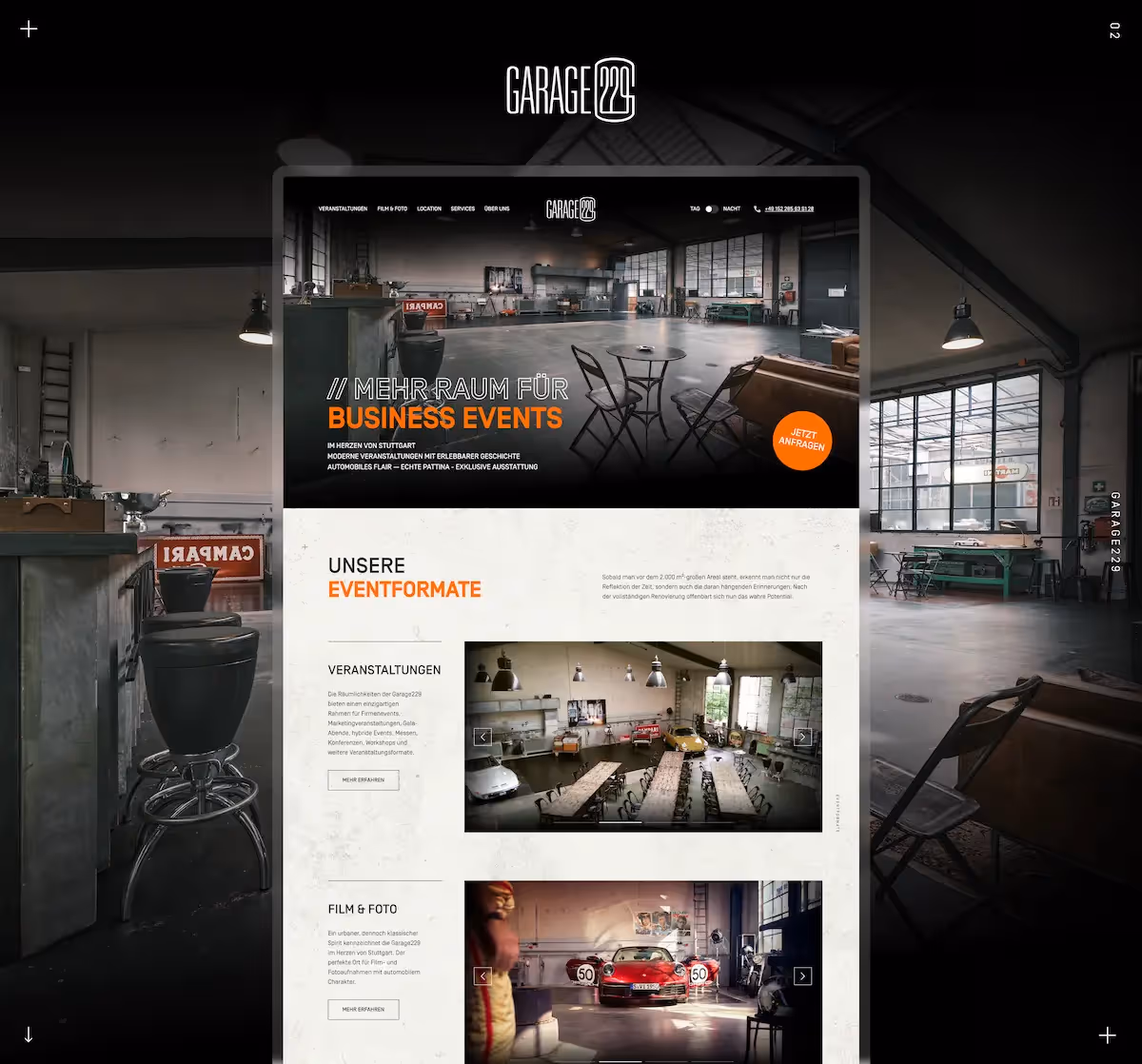 A place with history, a design with character - how we visually reinterpreted Garage229