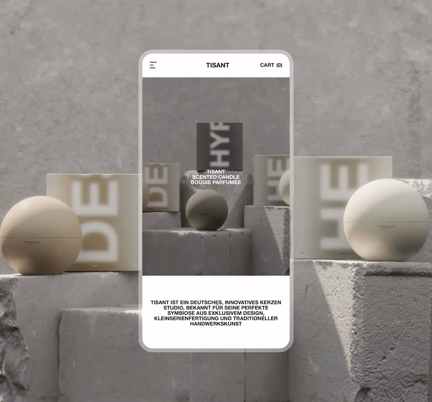 Exceptional Shopify store for exceptional moments with Tisant Candles