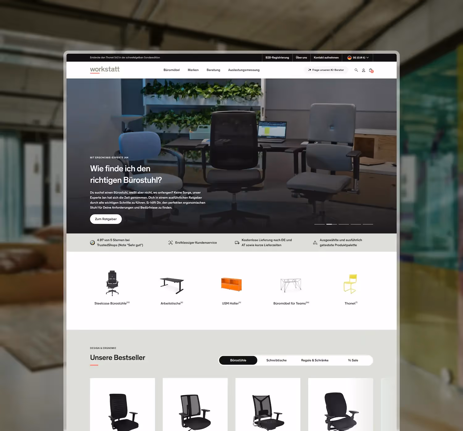 From vision to reality: How we brought workstatt's self-optimizing office concept to life with Shopify Plus