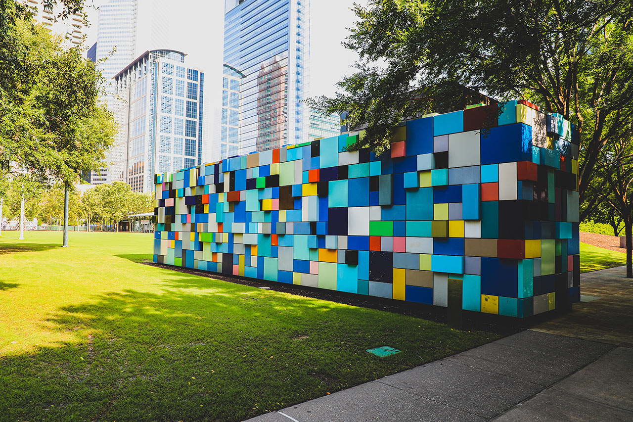 "Synchronicity of Color," an installation by Austin artist Margo Sawyer