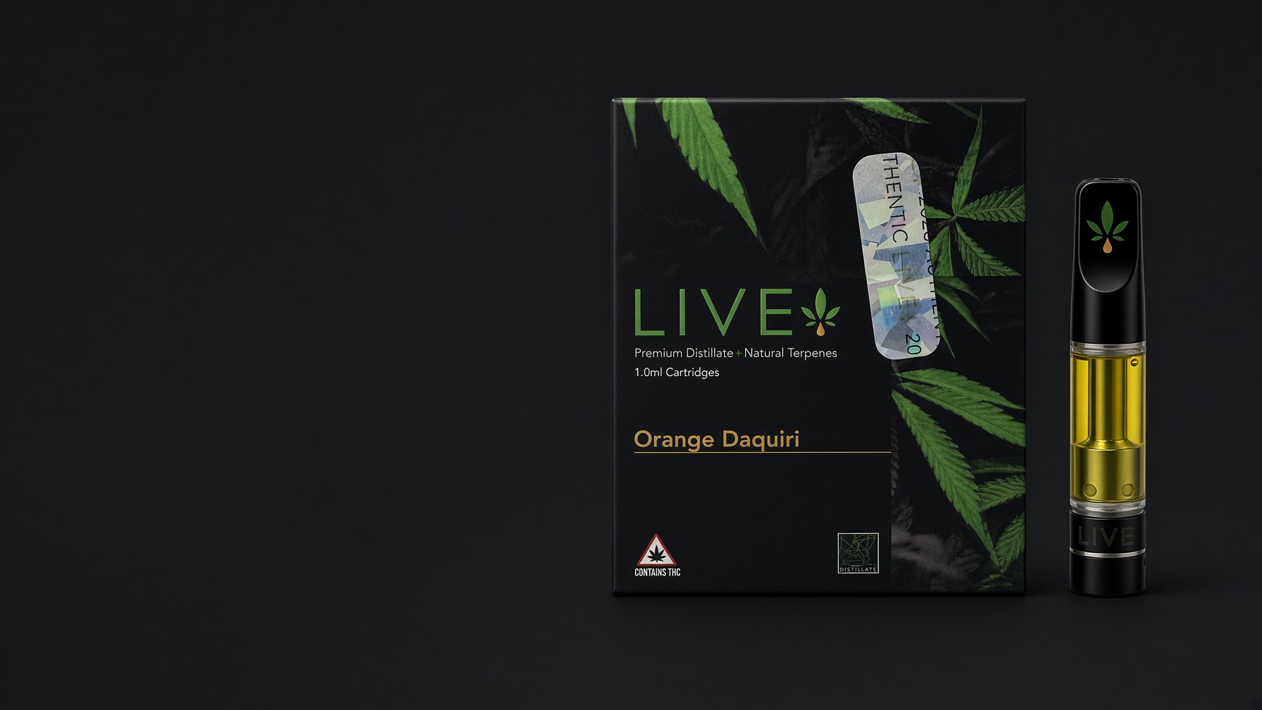 LIVE 1G Cartridge with its retail box