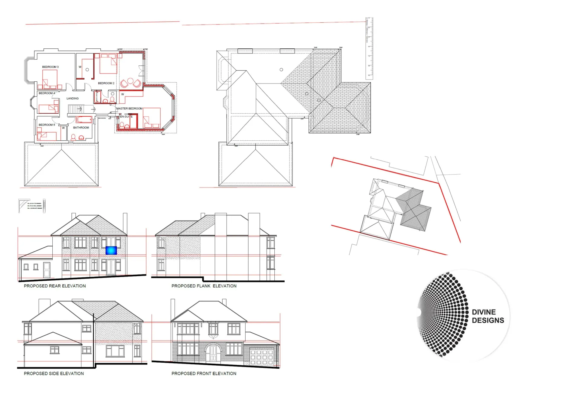 Modern internal design floorplan by Divine Designs
