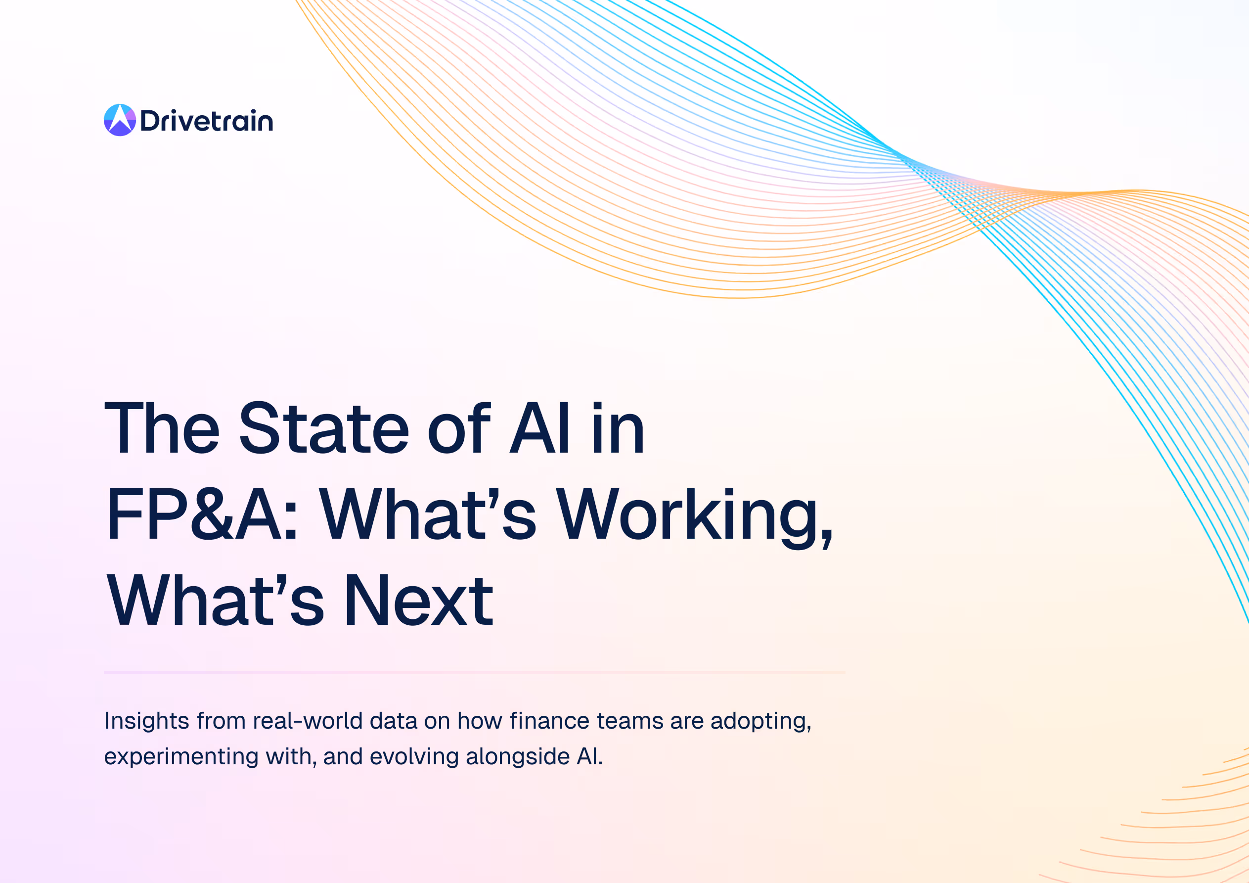 Cover Image for State of AI in FP&A Report by Drivetrain