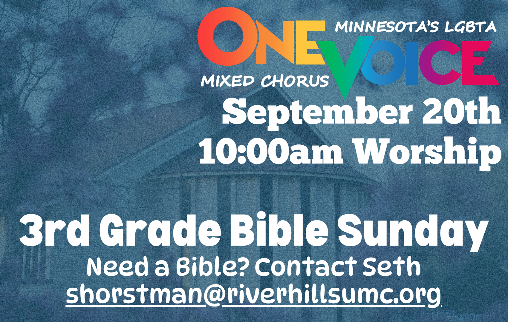 One Voice MN & 3rd Grade Bible Sunday