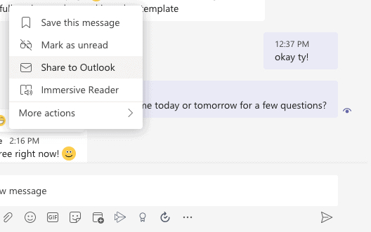 Microsoft Teams allows you to mark messages unread.
