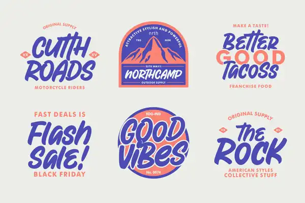 Reborn Display playful marker-style font with smooth lines