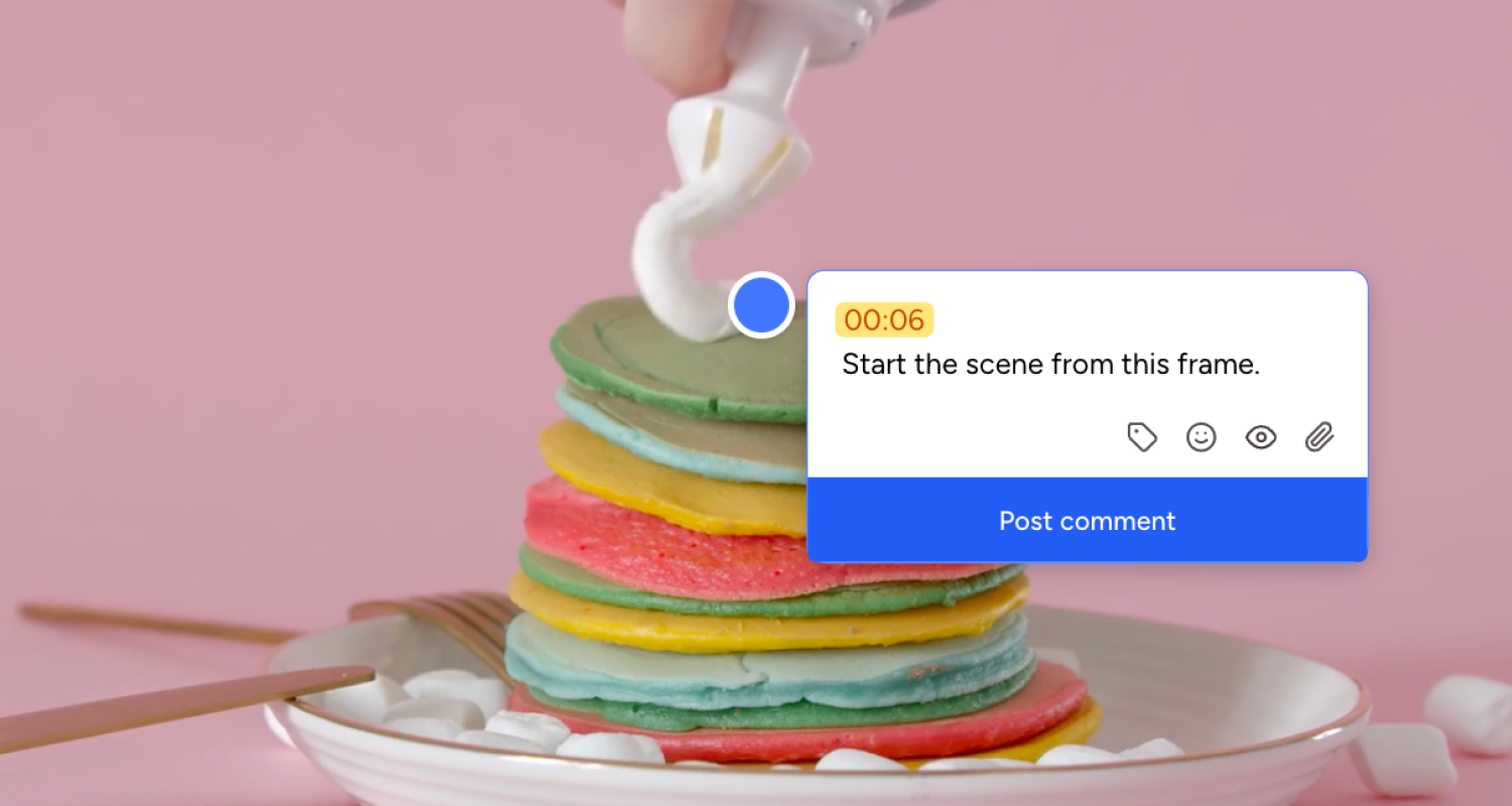 Example of a video feedback tool in Pastel platform