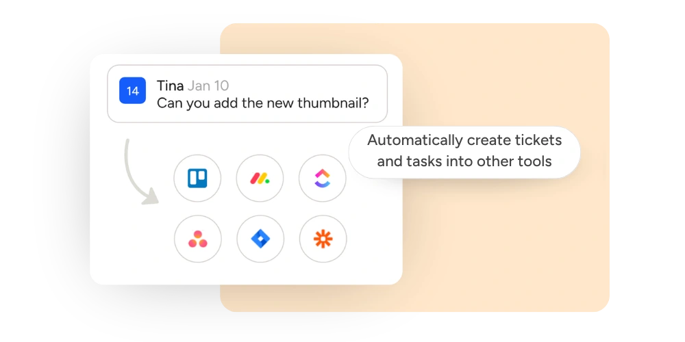 Automated task creation from a feedback comment in an approval workflow