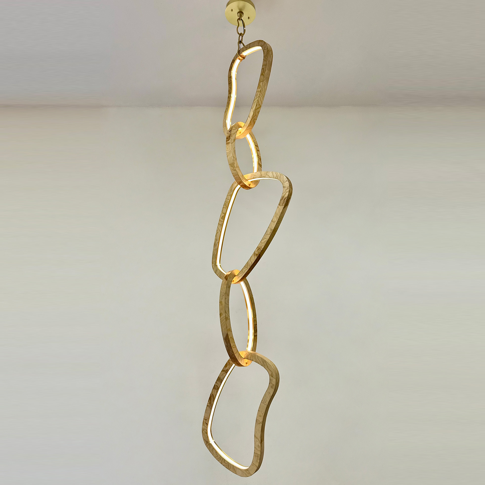 Nara Chandelier 5 Organic Chain Links