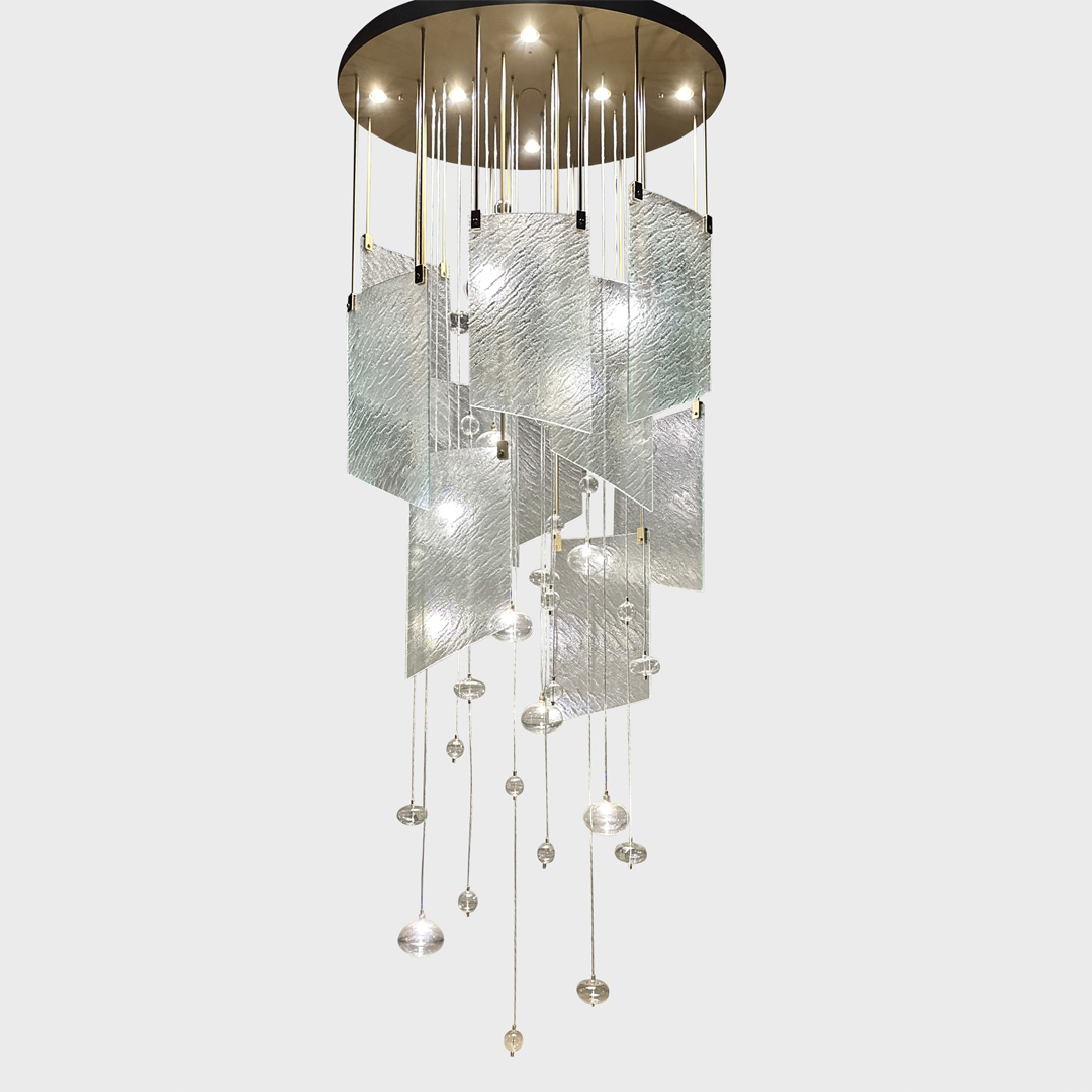 The Moonveil Oval Chandelier