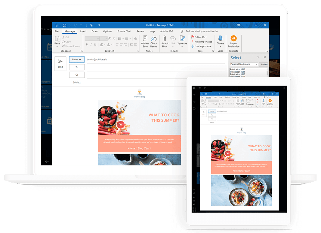 gadgets with responsive newsletter templates