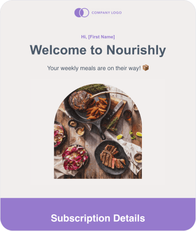 Welcome to Nourishly newsletter template preview