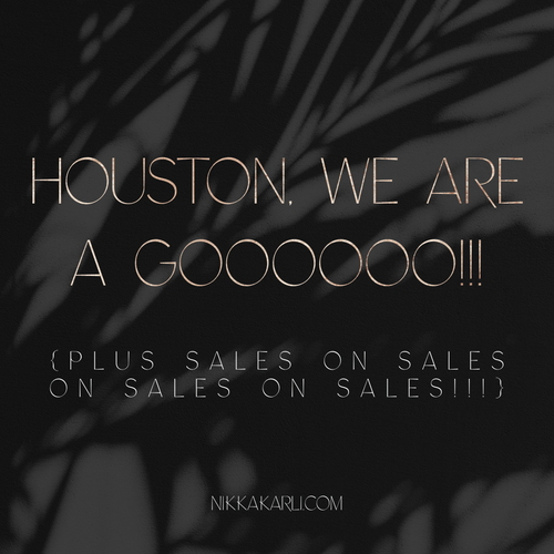Houston, We Are A Goooooo!!! {Plus Sales On Sales On Sales On Sales!!!}