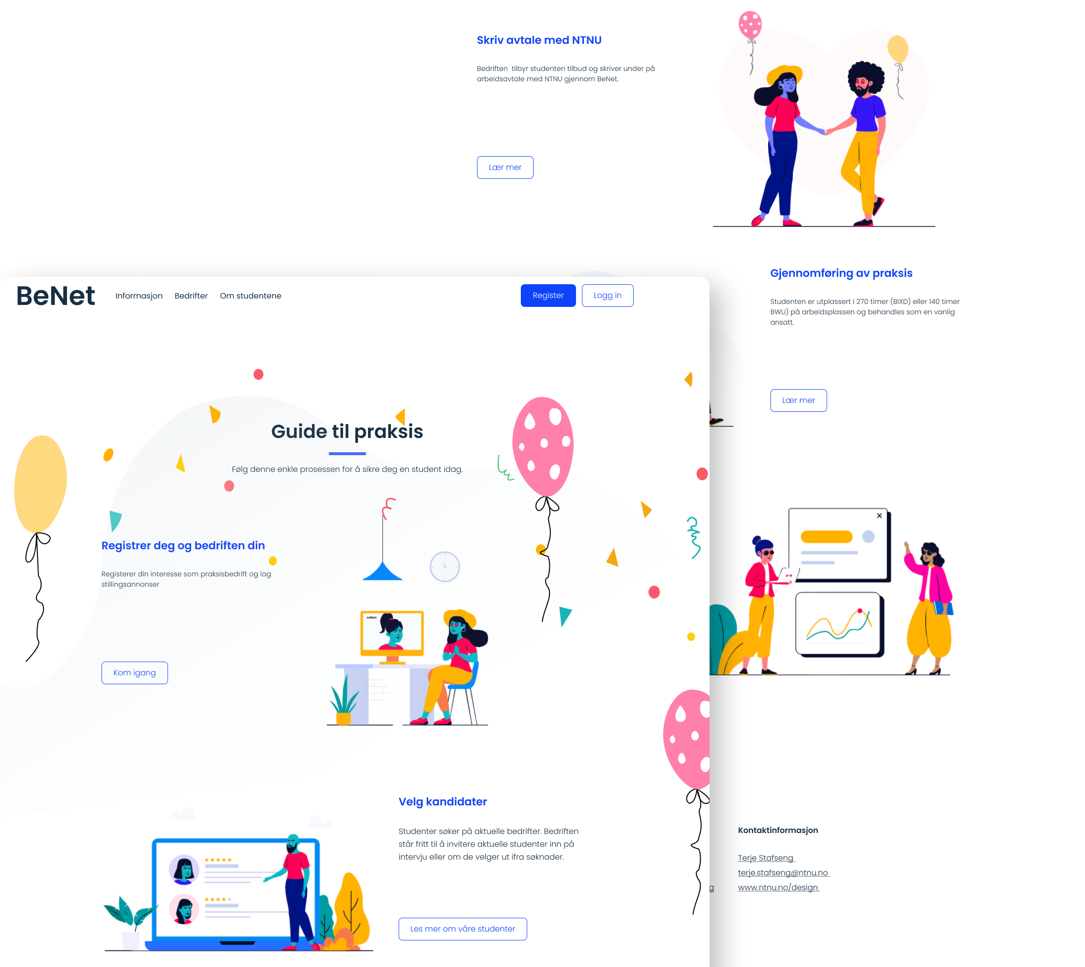 Guide to internship mock up