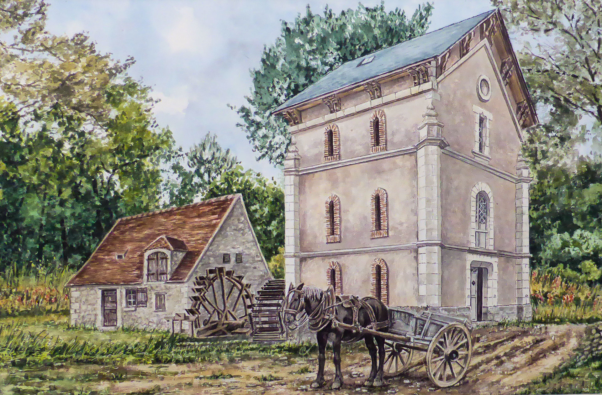 Moulin de Ris - 102x64 cm