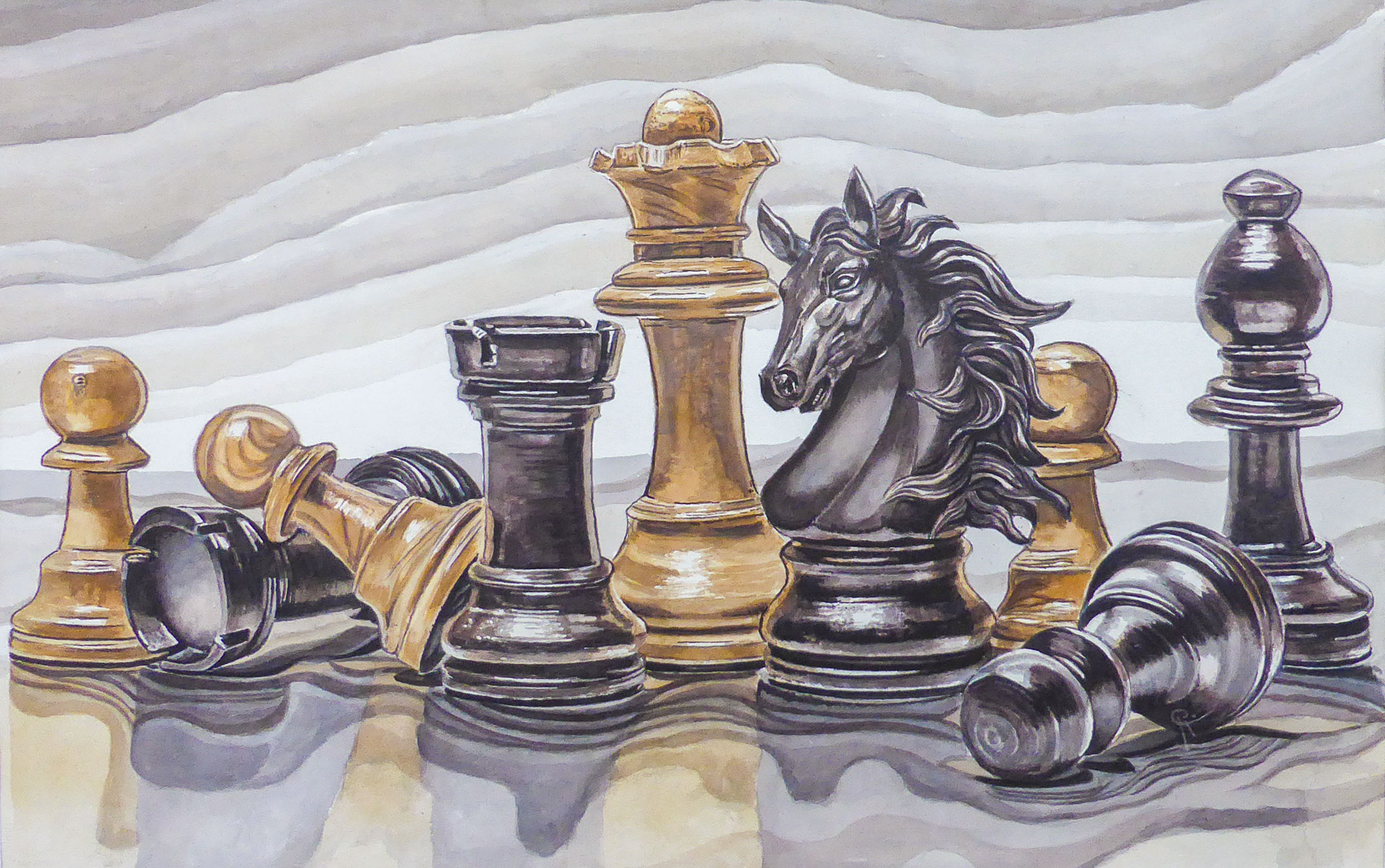 Chess 03 - 102x64 cm