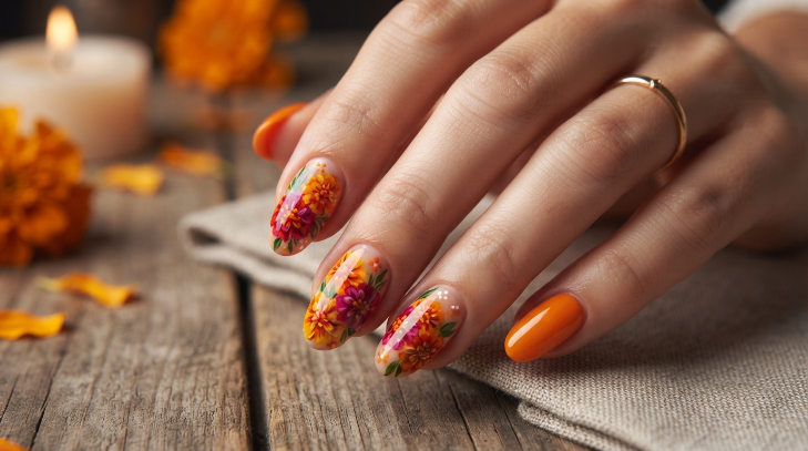 inspiracion nail art para dia de muertos