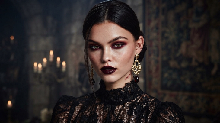 Vampy glam halloween make up ideas
