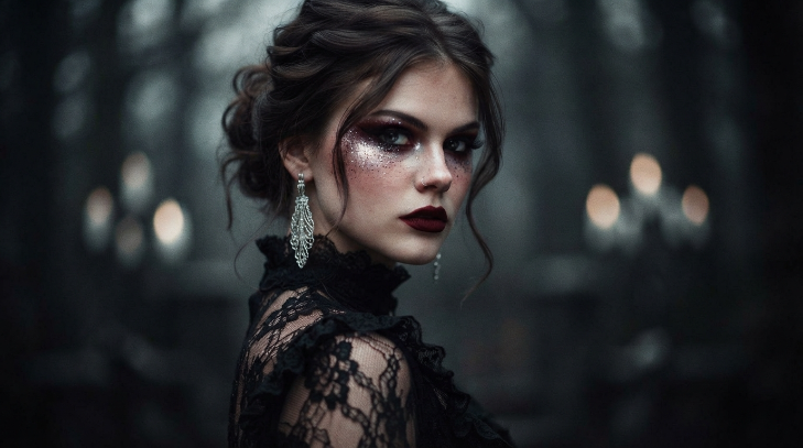 Vampy glam halloween make up ideas