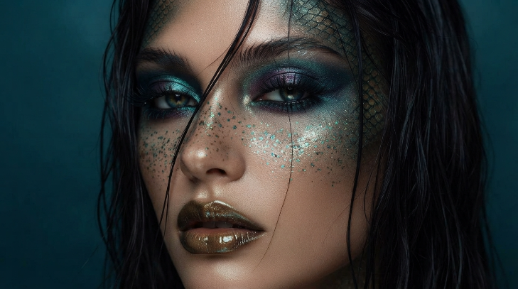 Dark sirena halloween make up ideas