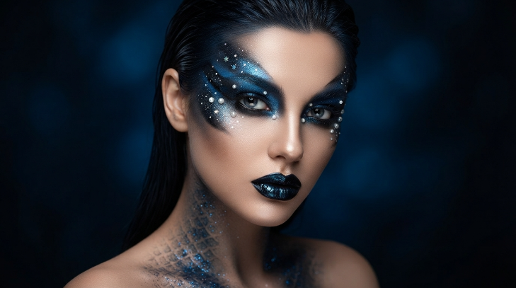 dark sirena halloween make up ideas