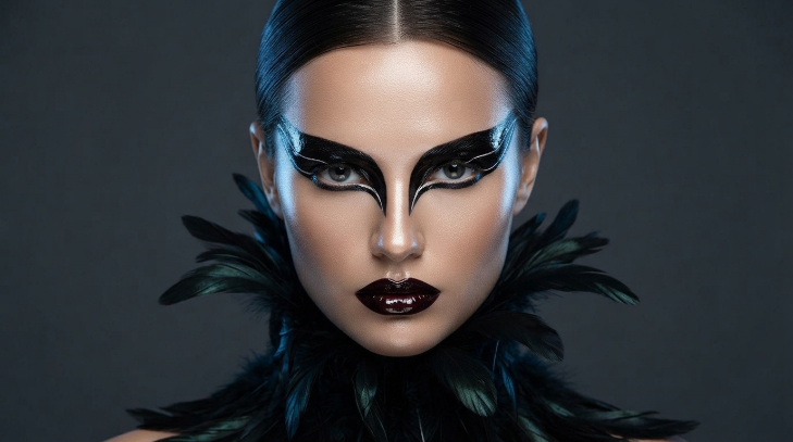 Swan noir halloween make up ideas