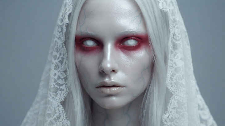 ghostly glow halloween make up ideas