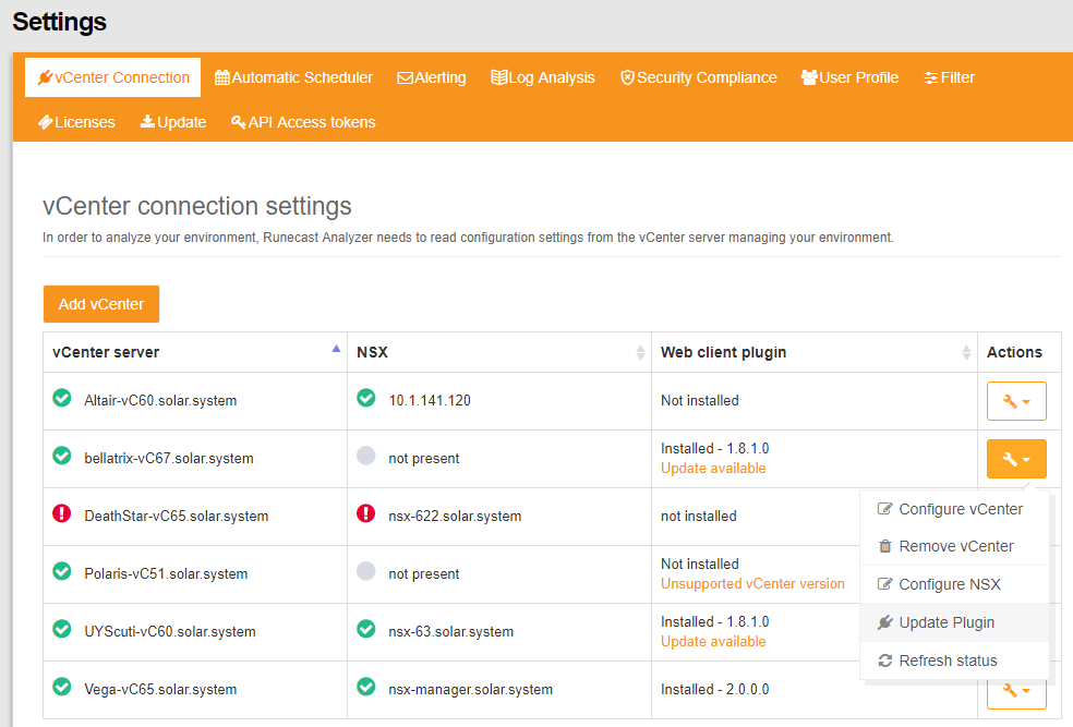 Screenshot How to update vSphere 6.7 HTML5 Plugin