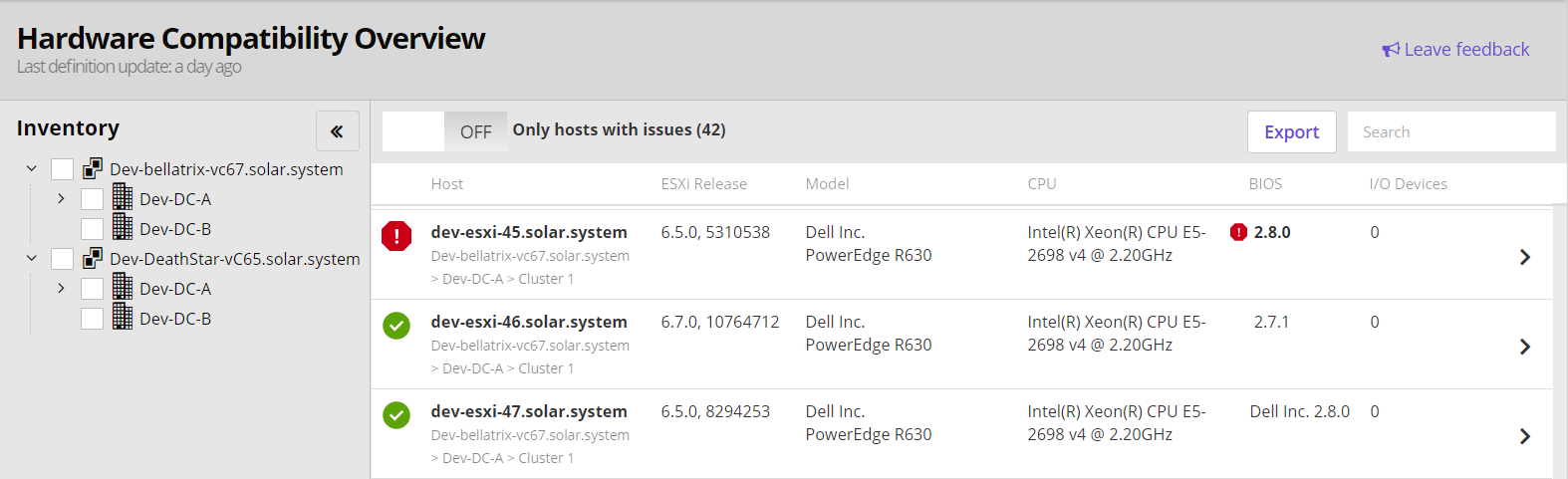 Hardware Compatibility Overview