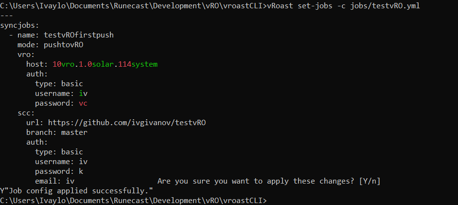 vRoast set-jobs -c