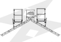 Schoorsteen/Daksteiger enkel of dubbel