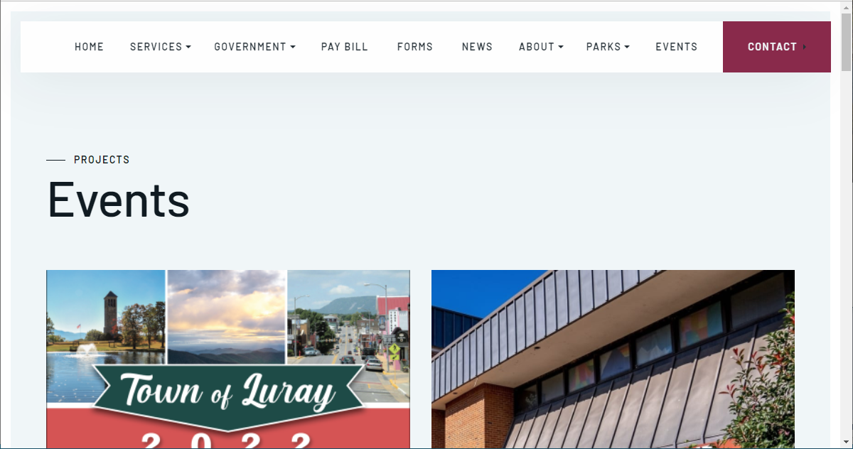 Events - Town of Luray