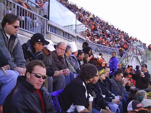Gryphin team members at a sporting event in Cleveland, Ohio.