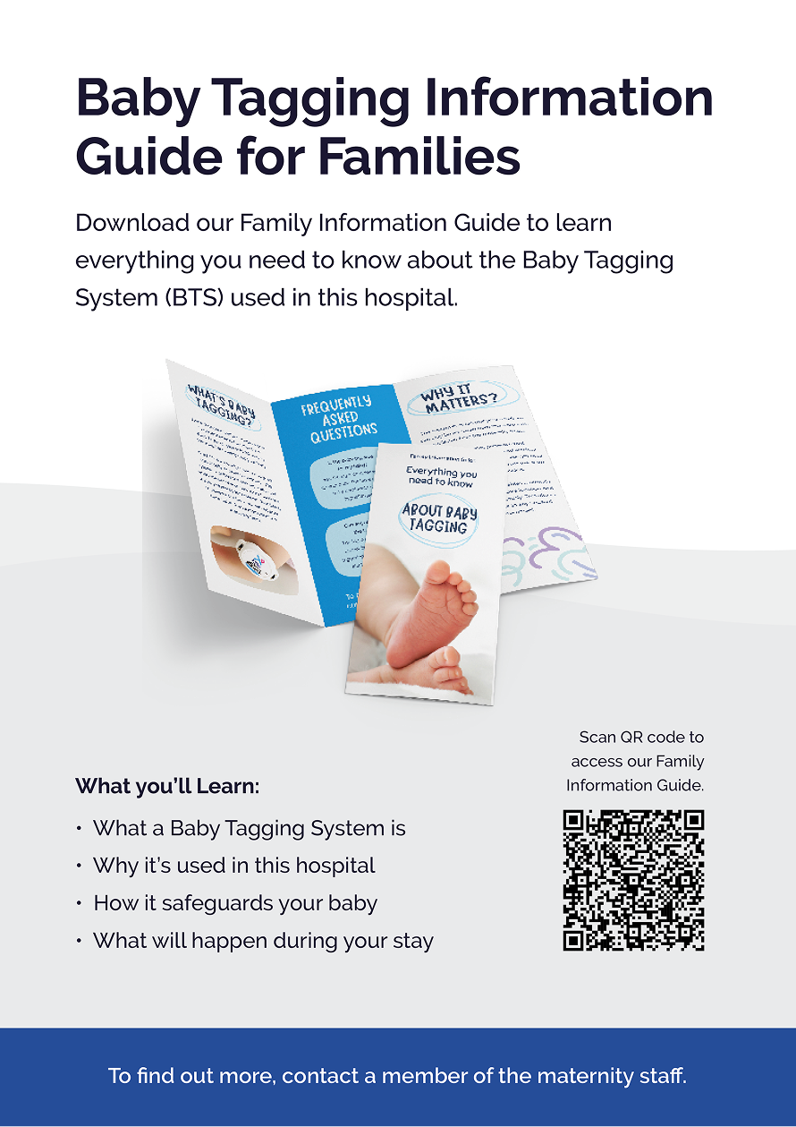 ملصق معلومات الأسرة الذي يحمل علامة على الطفل (A4)