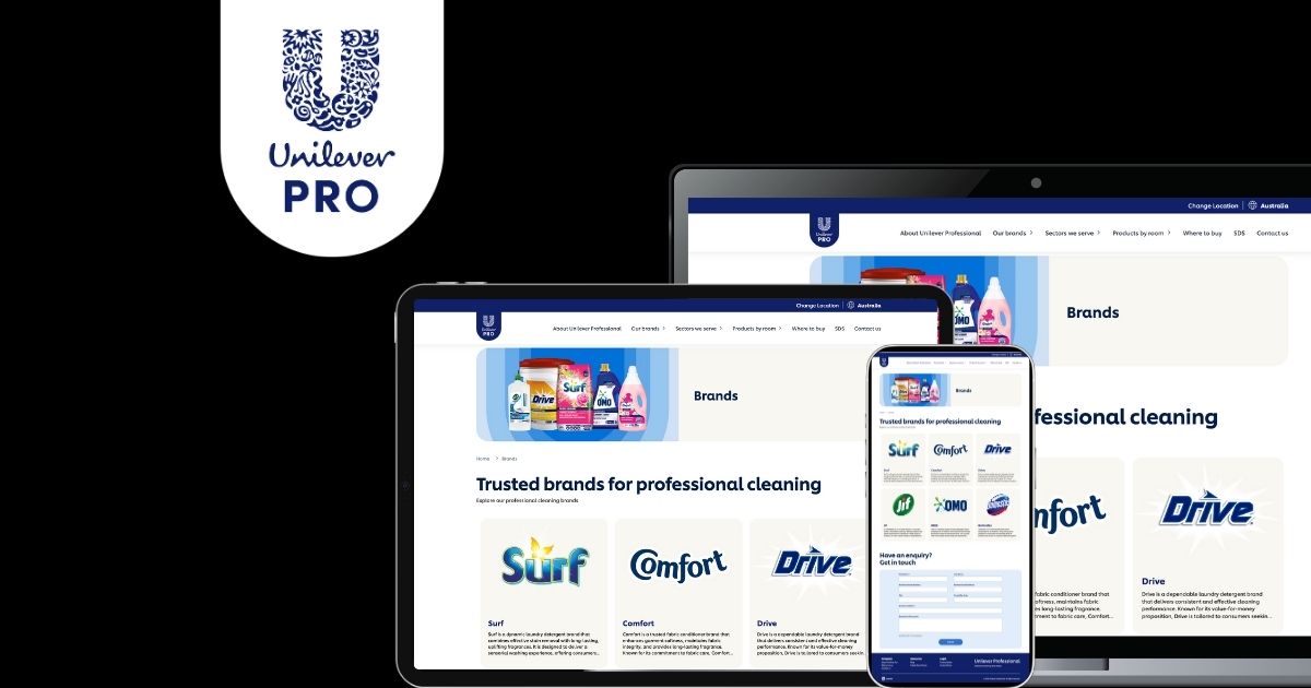 Unilever Pro AU/NZ Web Development 