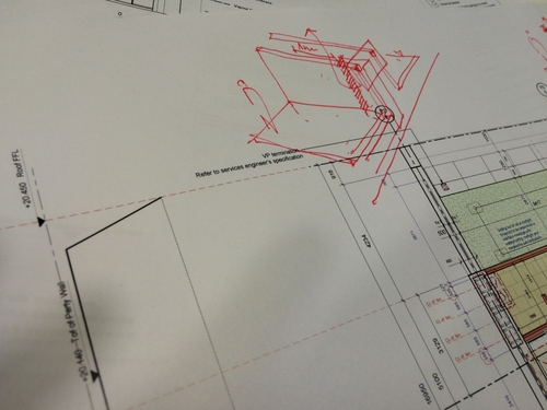 Image of architectural sketches