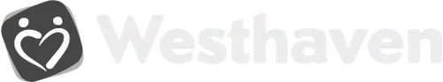 Westhaven logo featuring a stylized heart and person icon inside a tilted square next to the word 'Westhaven'.