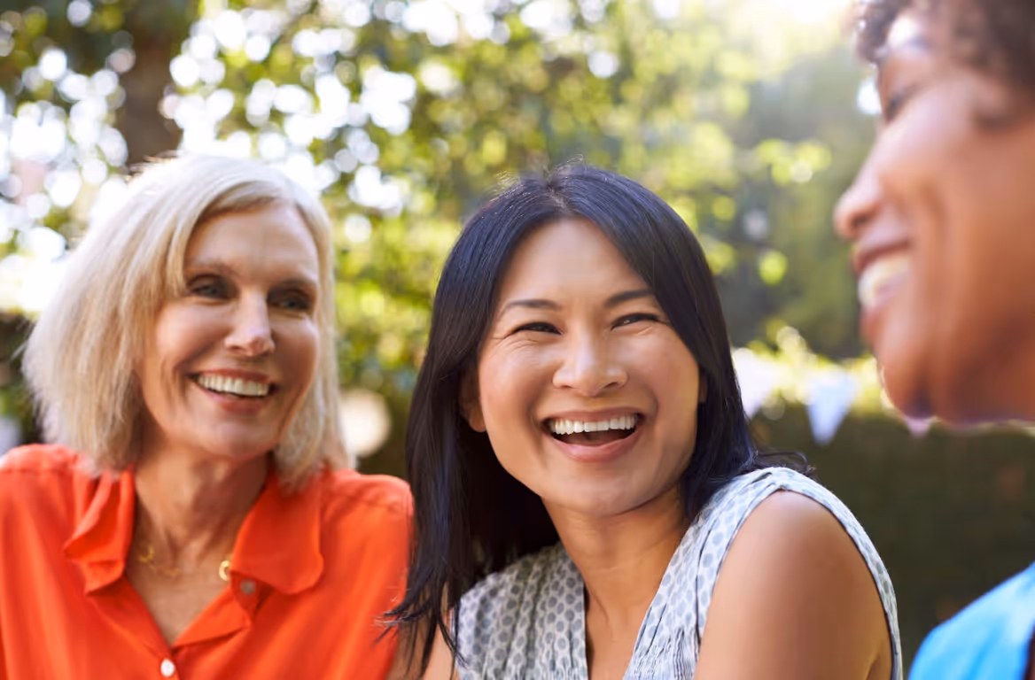 Woman dancing in the sunlight