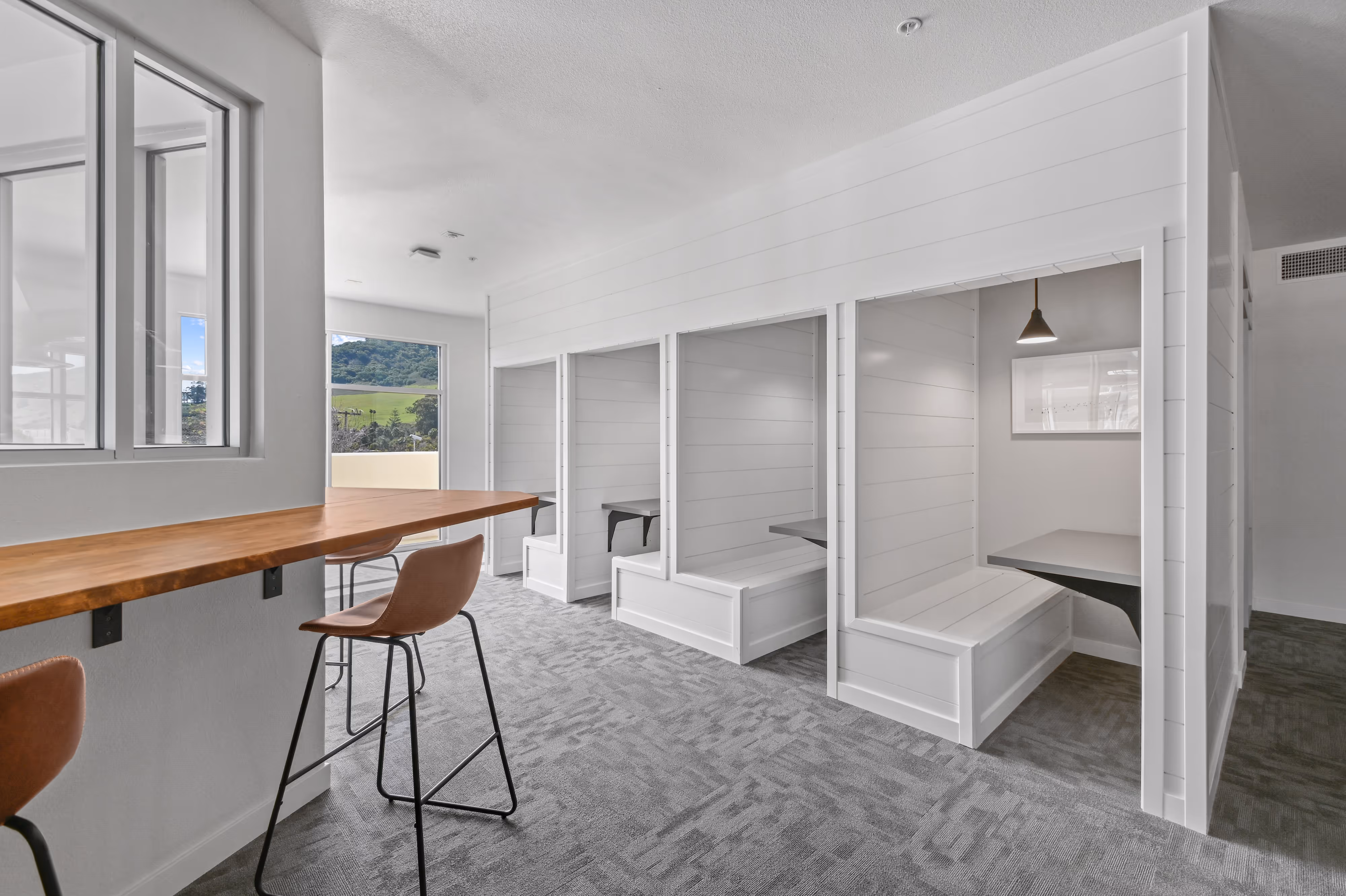 Private study spaces