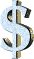 Spinning dollar sign