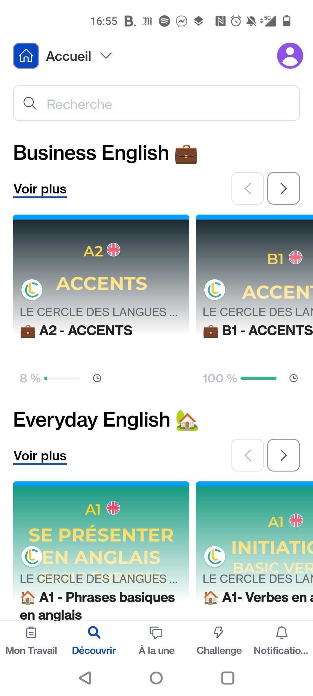 Vue mobile