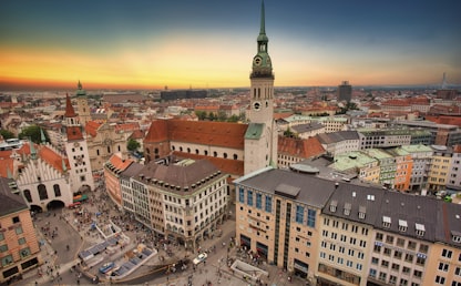 Paysage urbain de Munich en Bavière pour apprendre l'allemand en 6 mois