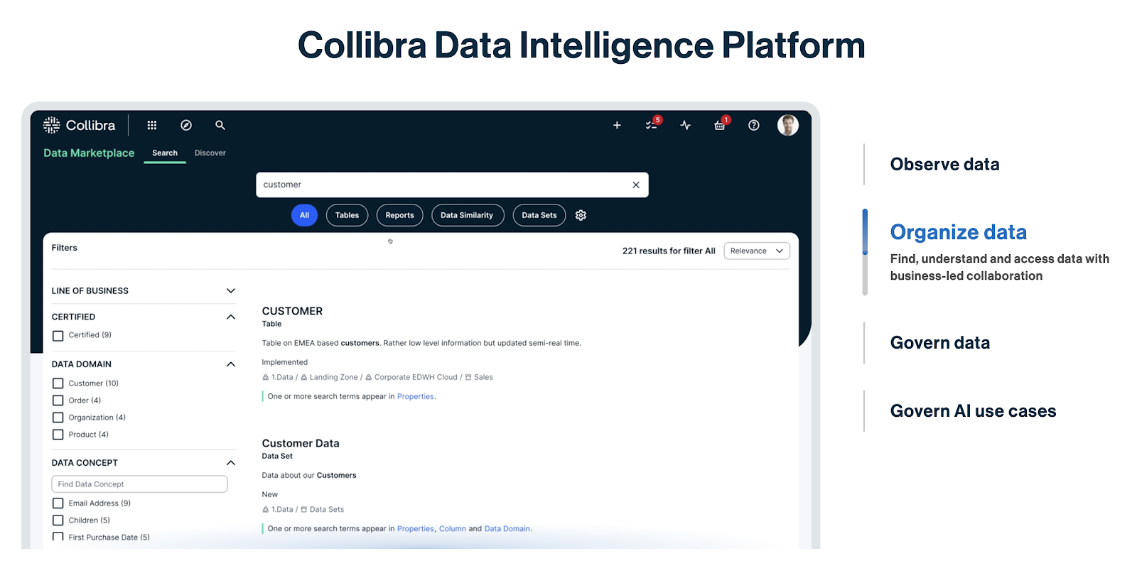 Data dictionary, lineage, governance, and catalog management tools