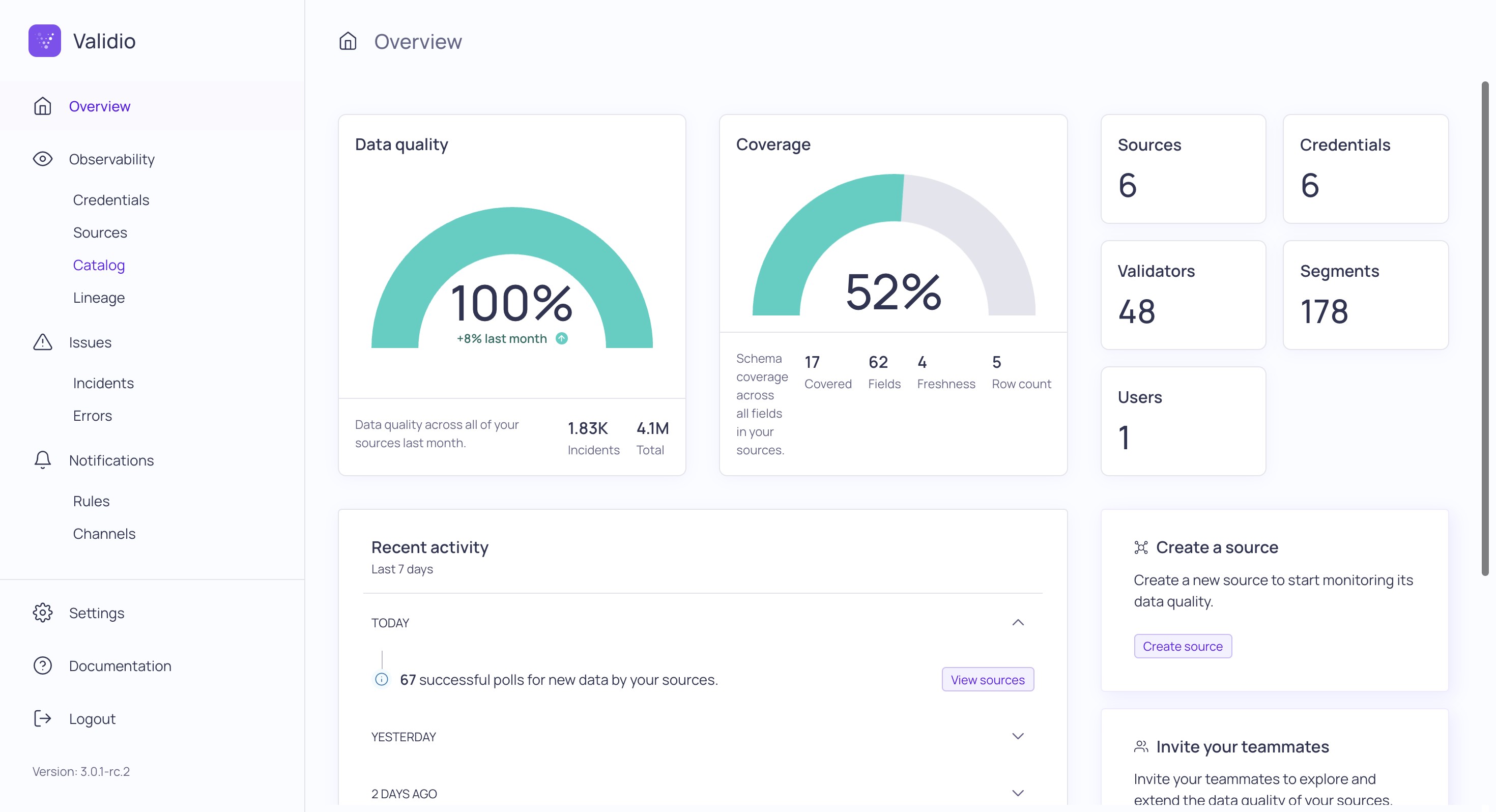 Validio | Data Quality & Data Observability