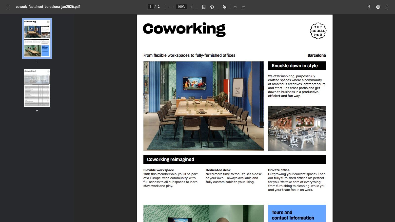 The Social Hub Barcelona Poblenou (TSH)