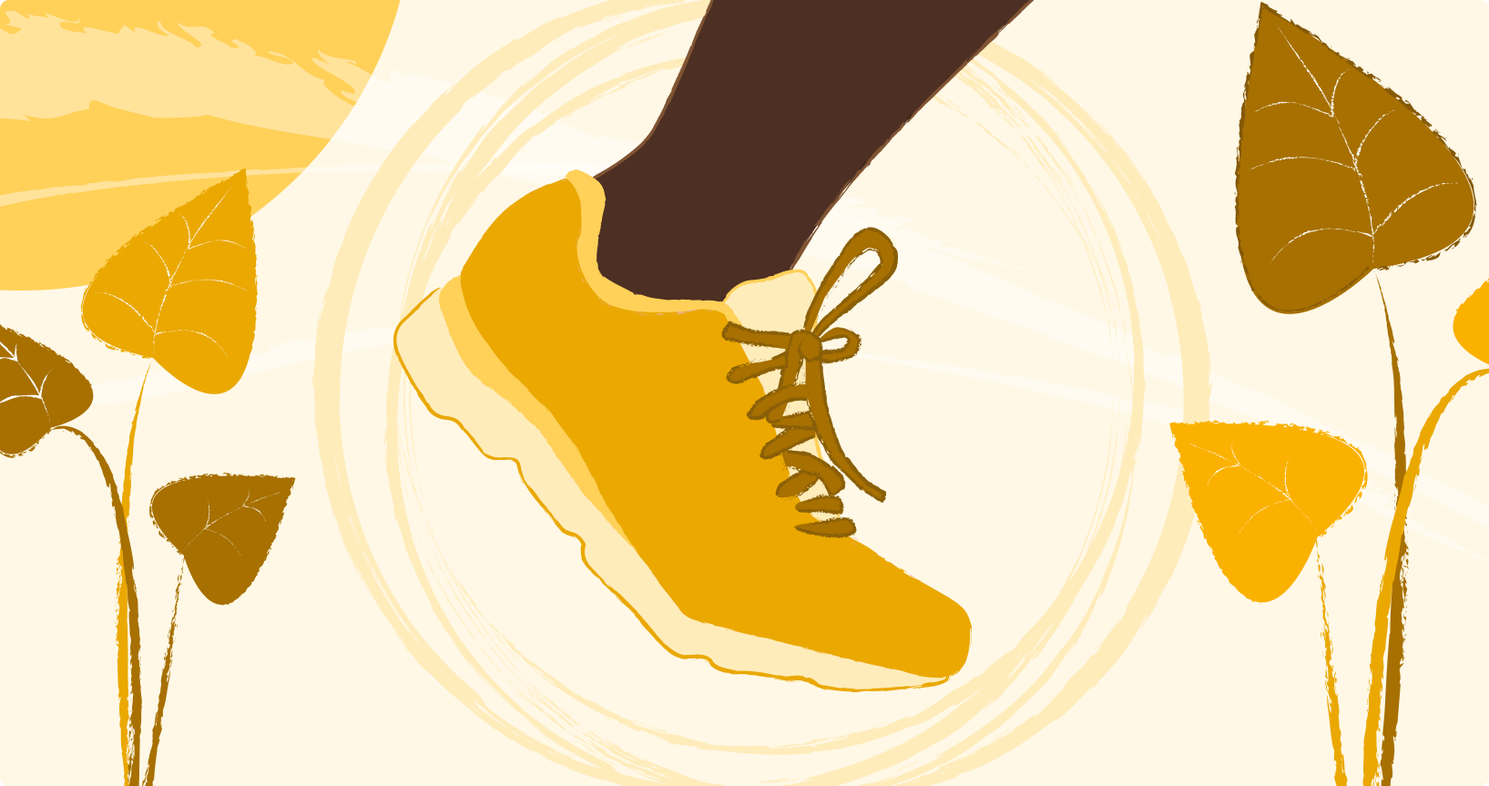 foot with trainer on